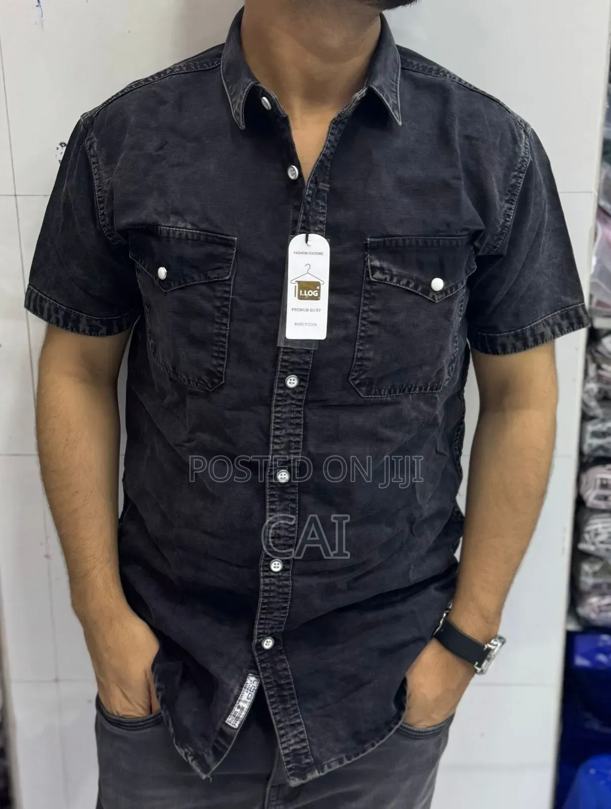 Safari Denim Short Sleeve Shirts