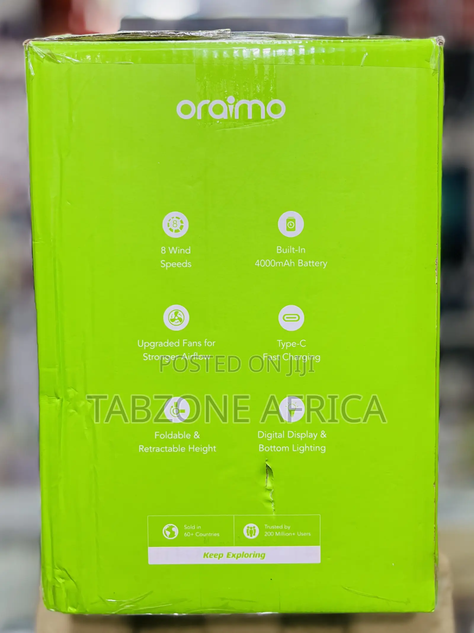 Oraimo PowerTurbo OPF-502A 4000mAh Portable Folding Fan
