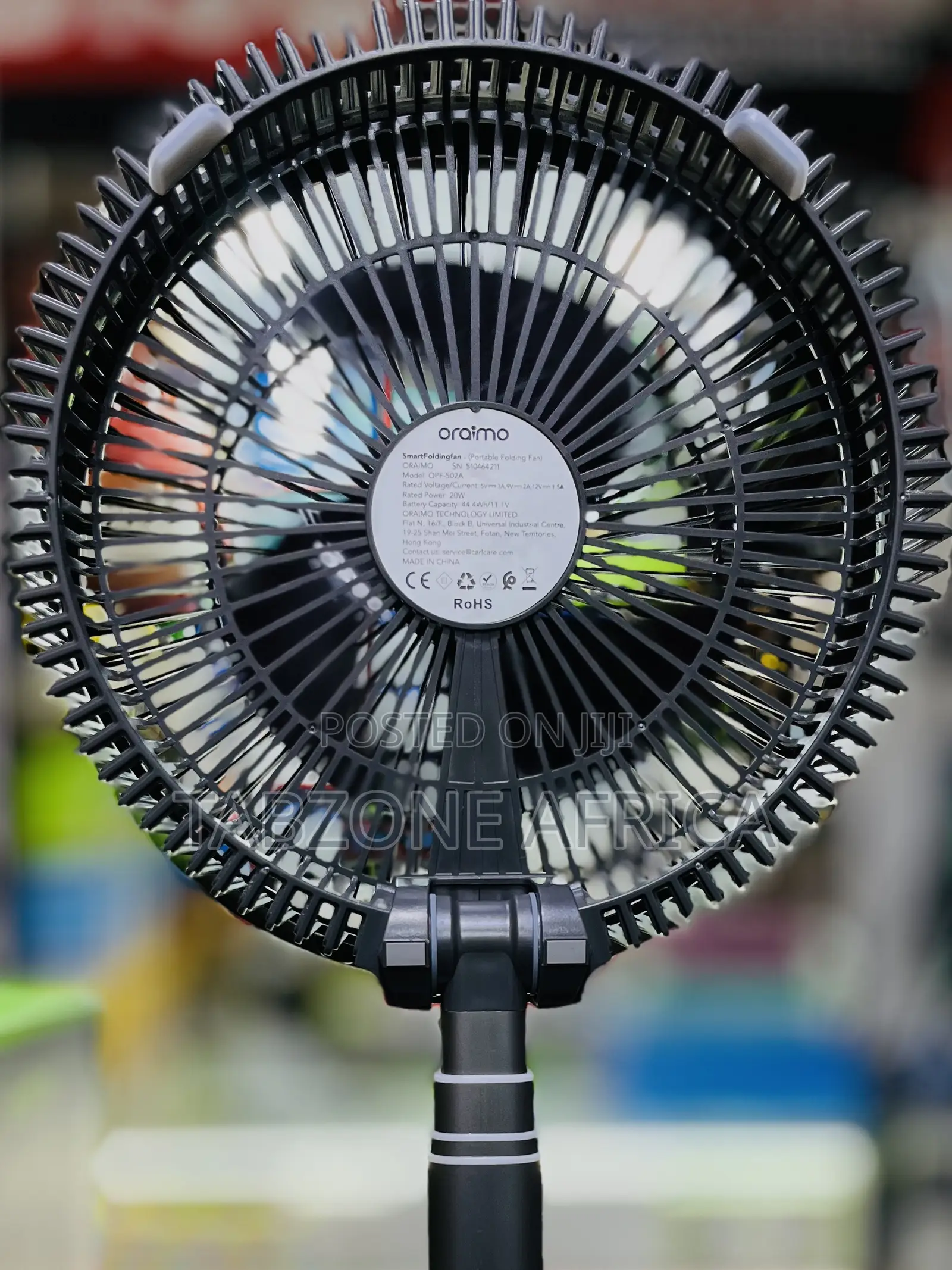 Oraimo PowerTurbo OPF-502A 4000mAh Portable Folding Fan