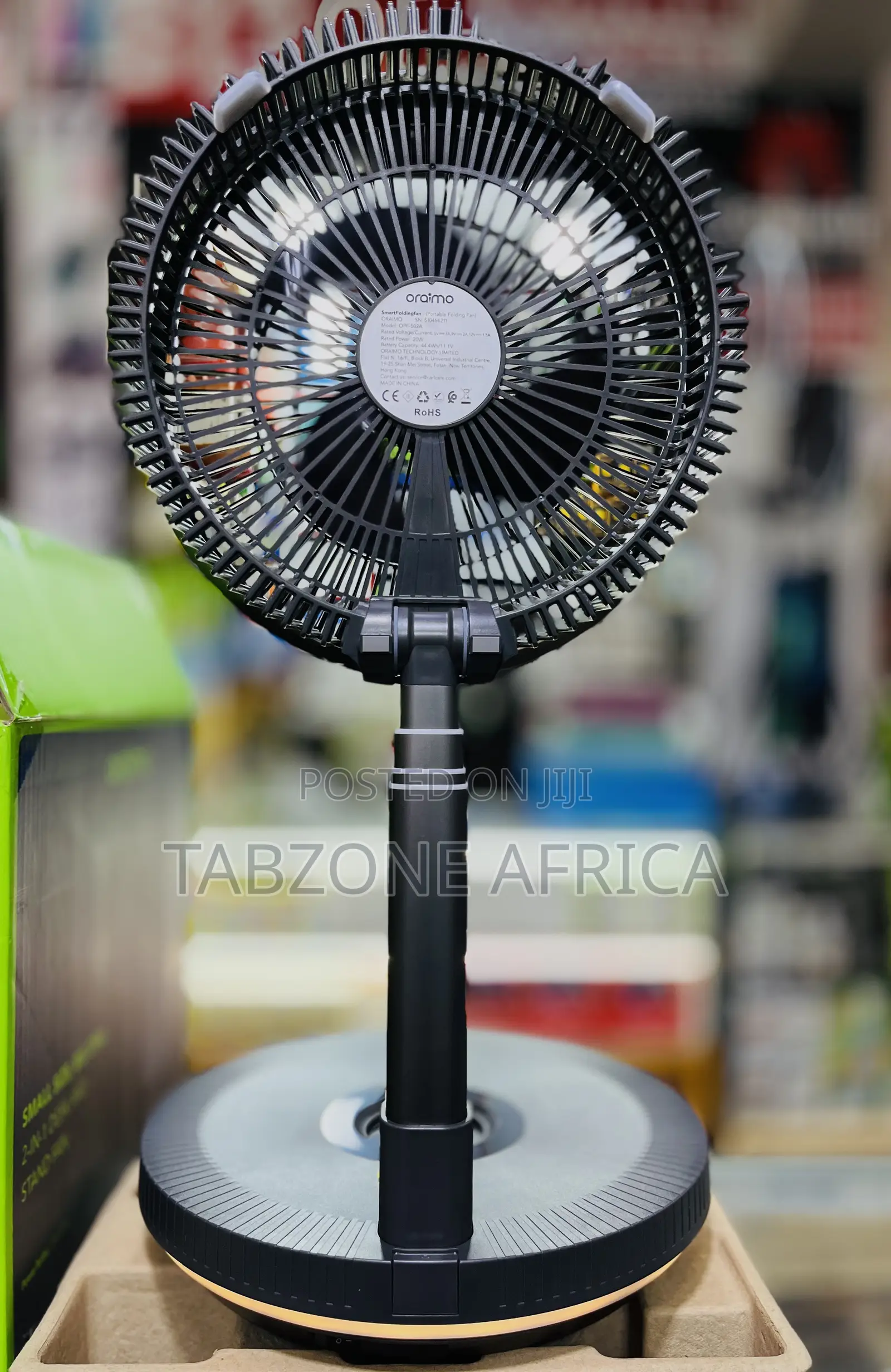 Oraimo PowerTurbo OPF-502A 4000mAh Portable Folding Fan