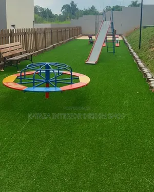 Kids Playing Ground Green Grass Carpet