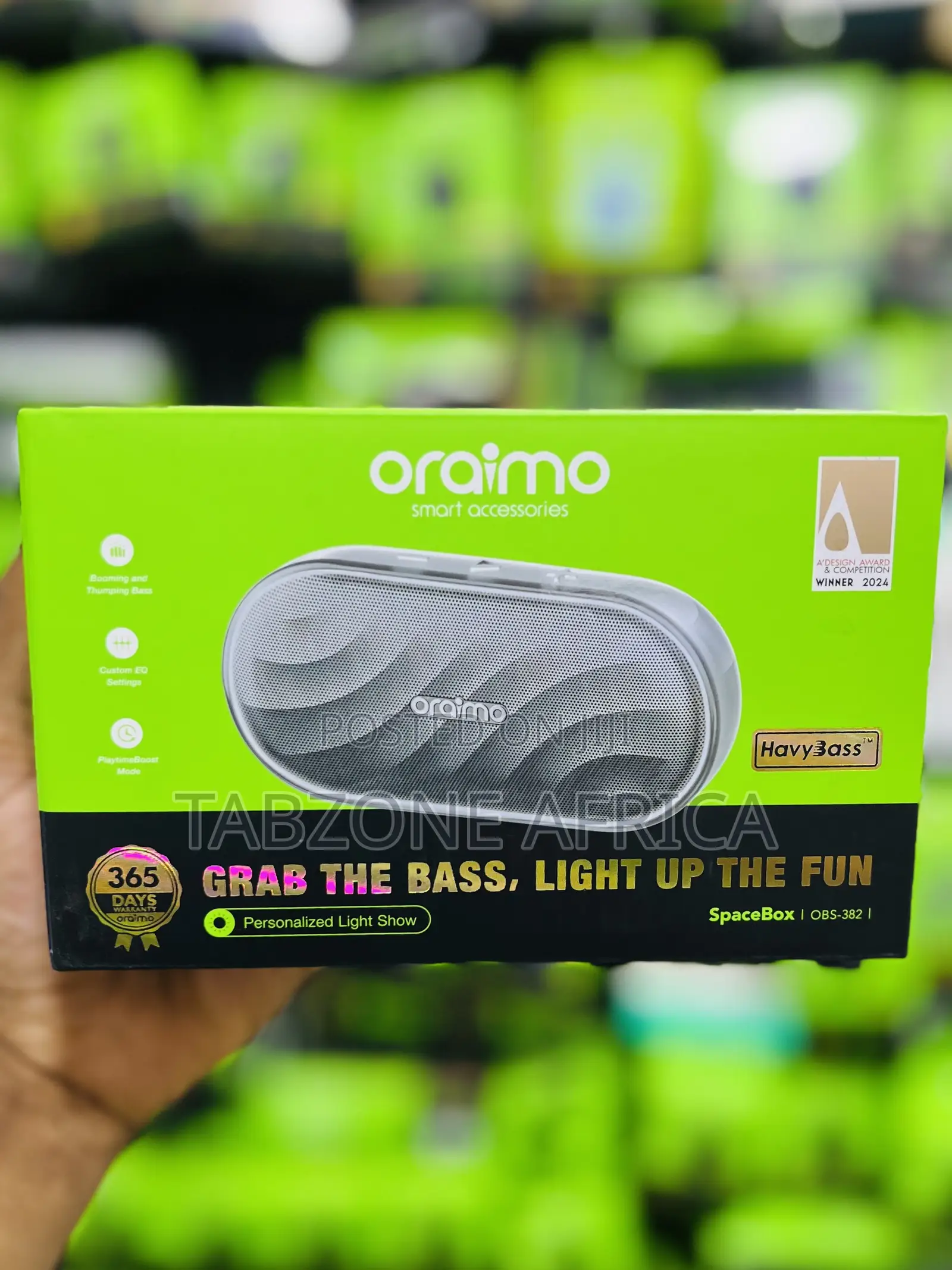 Oraimo SpaceBox OBS-382 8W Bluetooth Speaker With HavyBassTM