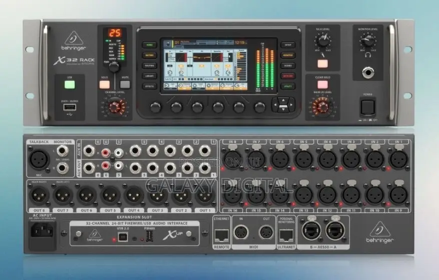 Behringer X32 Rack Digital Mixer Hire Uganda |Professional Sound Mixer