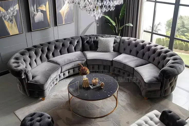 Sofas/Round Chesterfield Sofa Couches Any Colour/Material 2,500,000/-