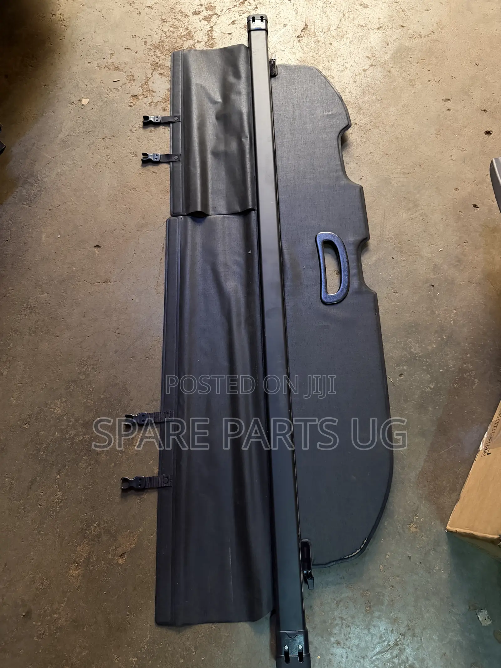 Prado 150 2010 - 2023 Black Retractable Rear Boot Cargo Cover