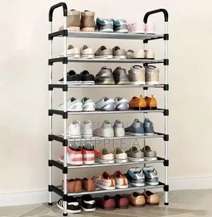 7 Layer Solid Steel Shoe Rack