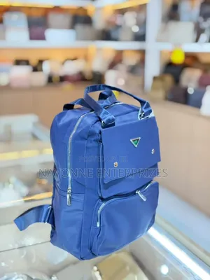 Elegant Multi-Compartment Nylon Backpack - Fashion Laptop Bag