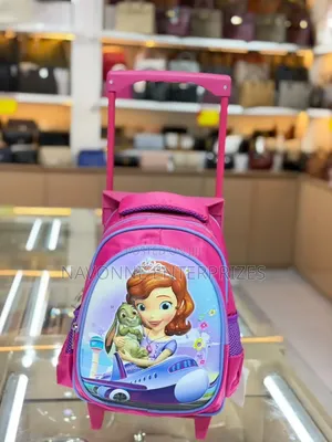 Kids Character Trolley Backpack - Rolling School Bag With Wheels