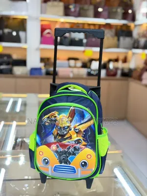 Kids Character Trolley Backpack - Rolling School Bag With Wheels