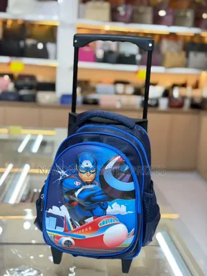 Kids Character Trolley Backpack - Rolling School Bag With Wheels