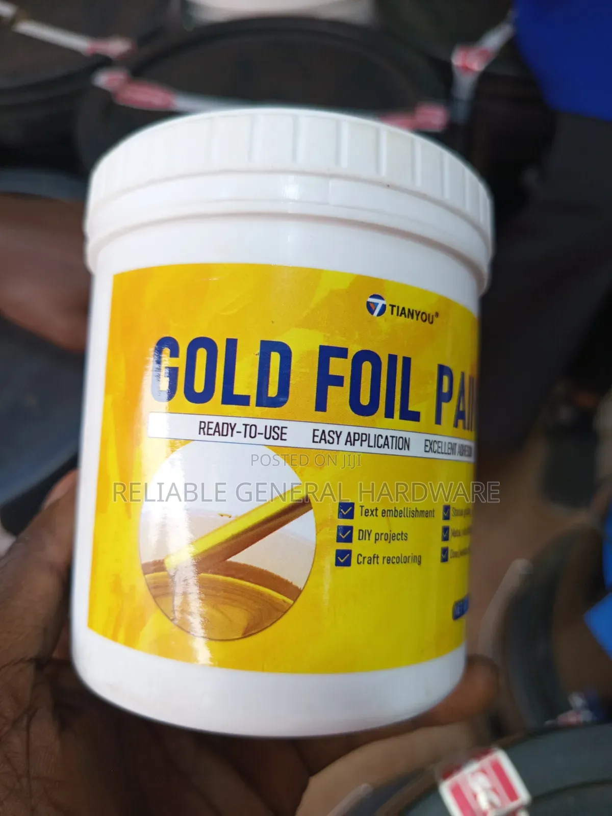 Gold Paint Golden Foil Paint 0.5 Litres