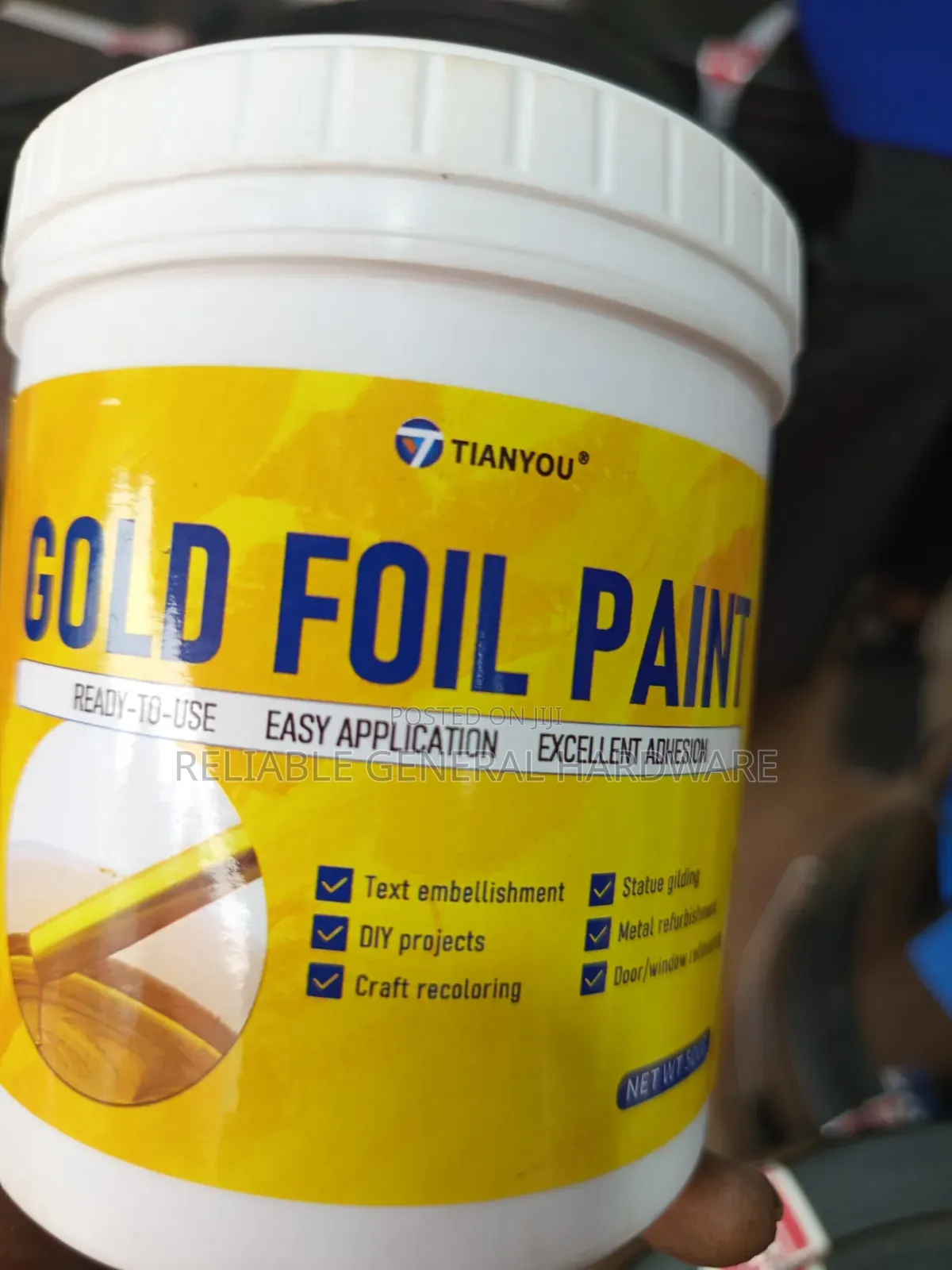 Gold Paint Golden Foil Paint 0.5 Litres