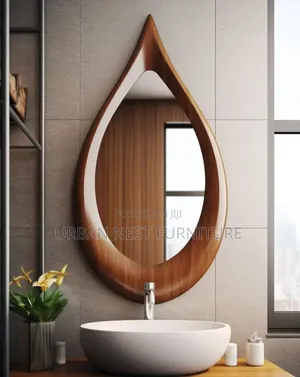 Artistic Teardrop Shaped Mirror
