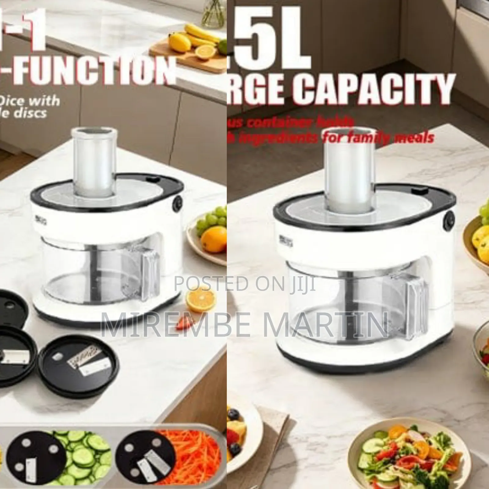 3-in-1 Electric Cheese Grater,1.5L Vegetable Chopper Slicer