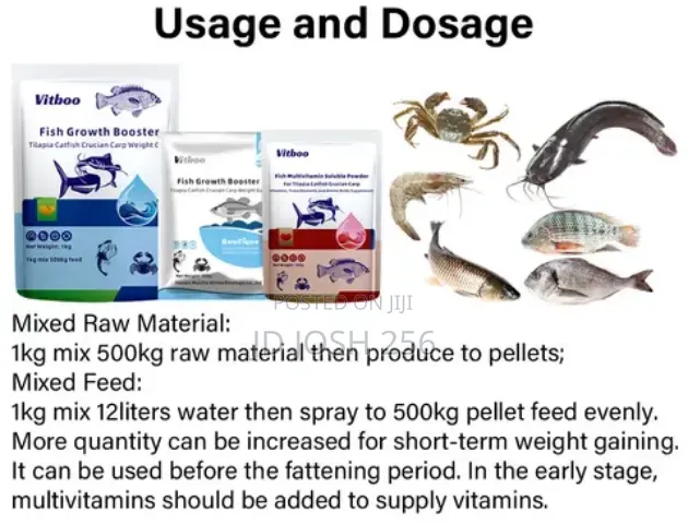 Fish Growth Weight Gain Boosters at 200,000 Per Kg Very Effective