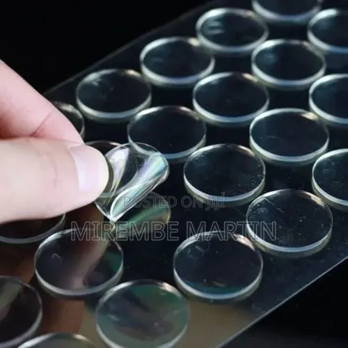 Clear, Double-Sided Adhesive Dots or Cabinet Bumpers