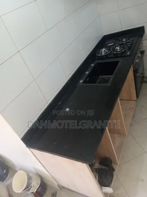 Premium Black Granite Kitchen Worktop – Elegant, Durable Stylish