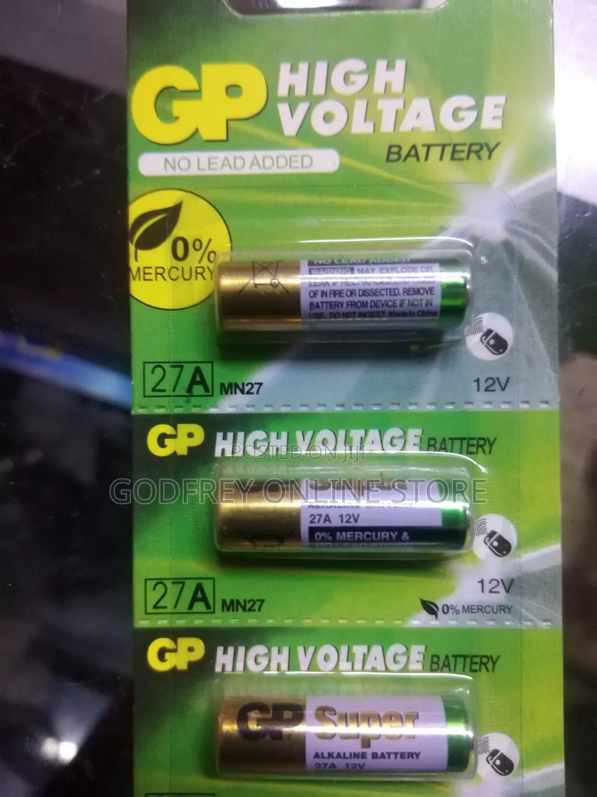 27A Batteries 9v a Strip
