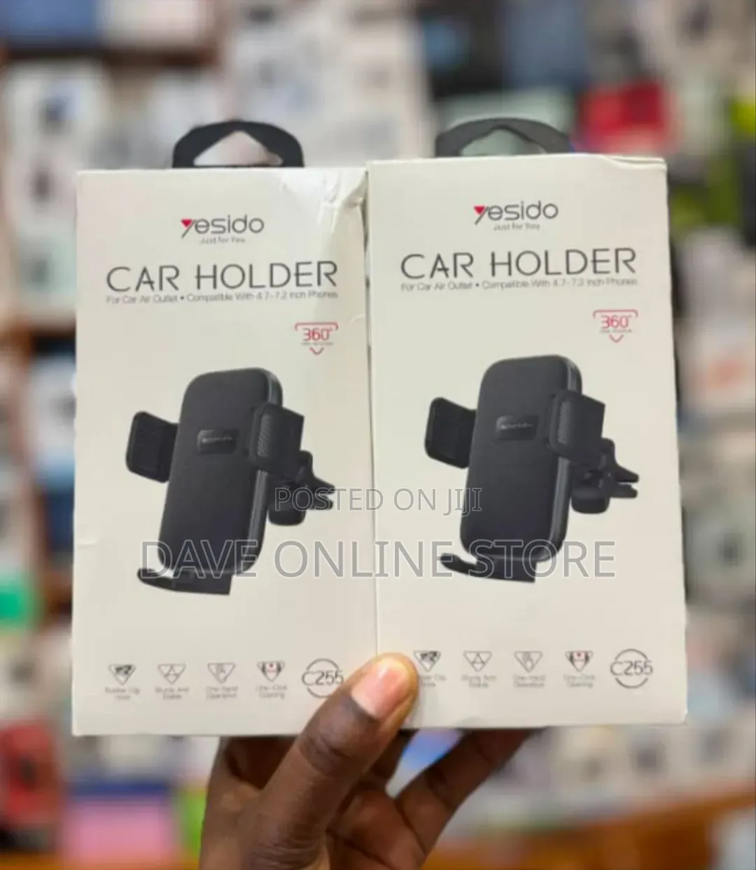 YESIDO C255 Air Vent Type Adjustable Car Mount