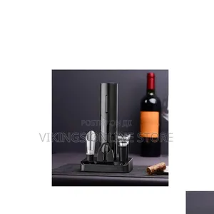 Electric Wine Set - Included Is; 1. Pourer 2. ⁠stopper 3. ⁠foil