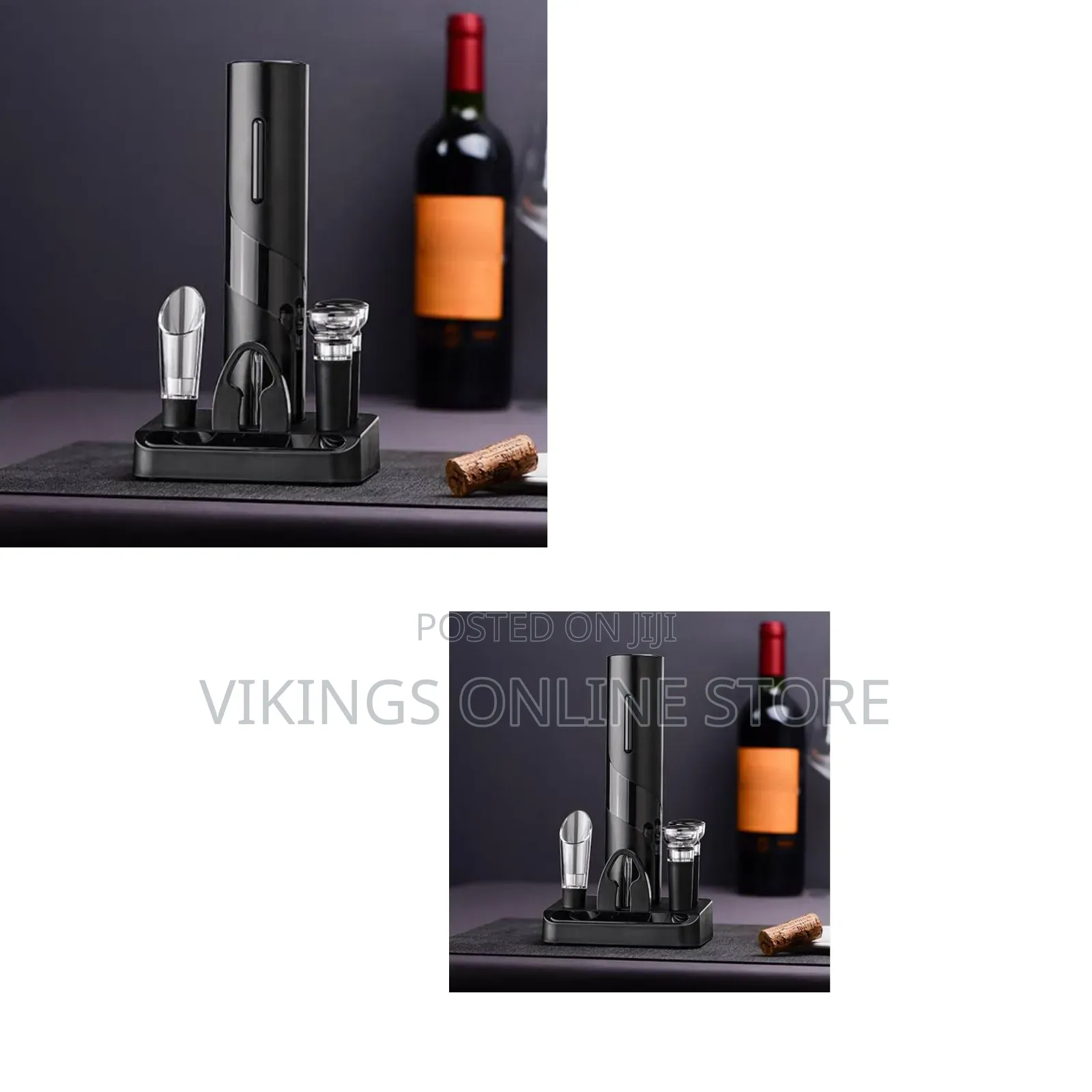 Electric Wine Set - Included Is; 1. Pourer 2. ⁠stopper 3. ⁠foil