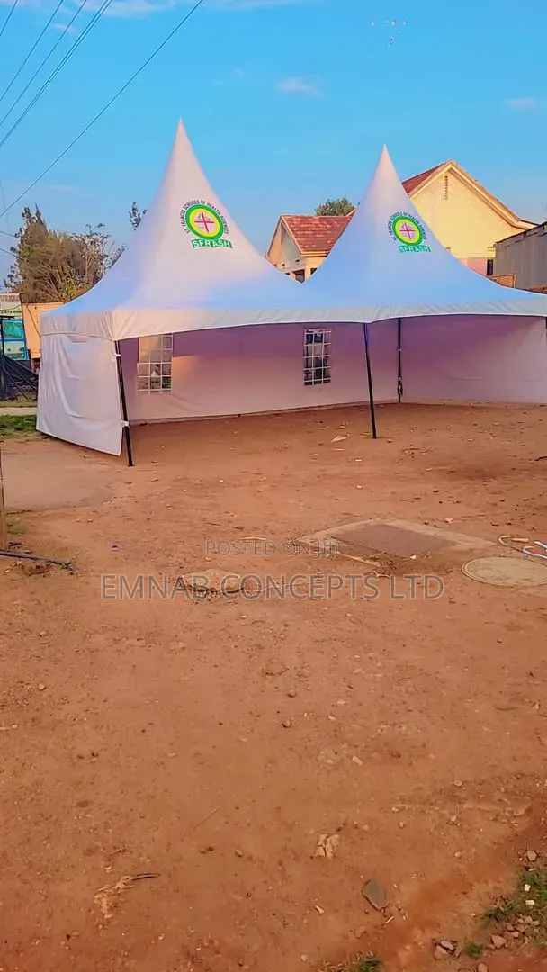 100 Seaters Tent in Two Mil Miter Pipes