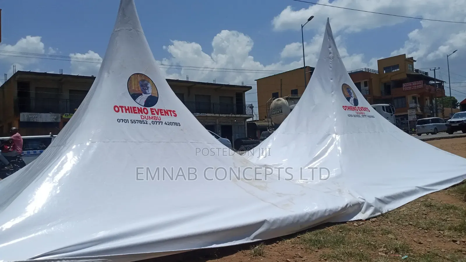 100 Seaters Tent in Two Mil Miter Pipes