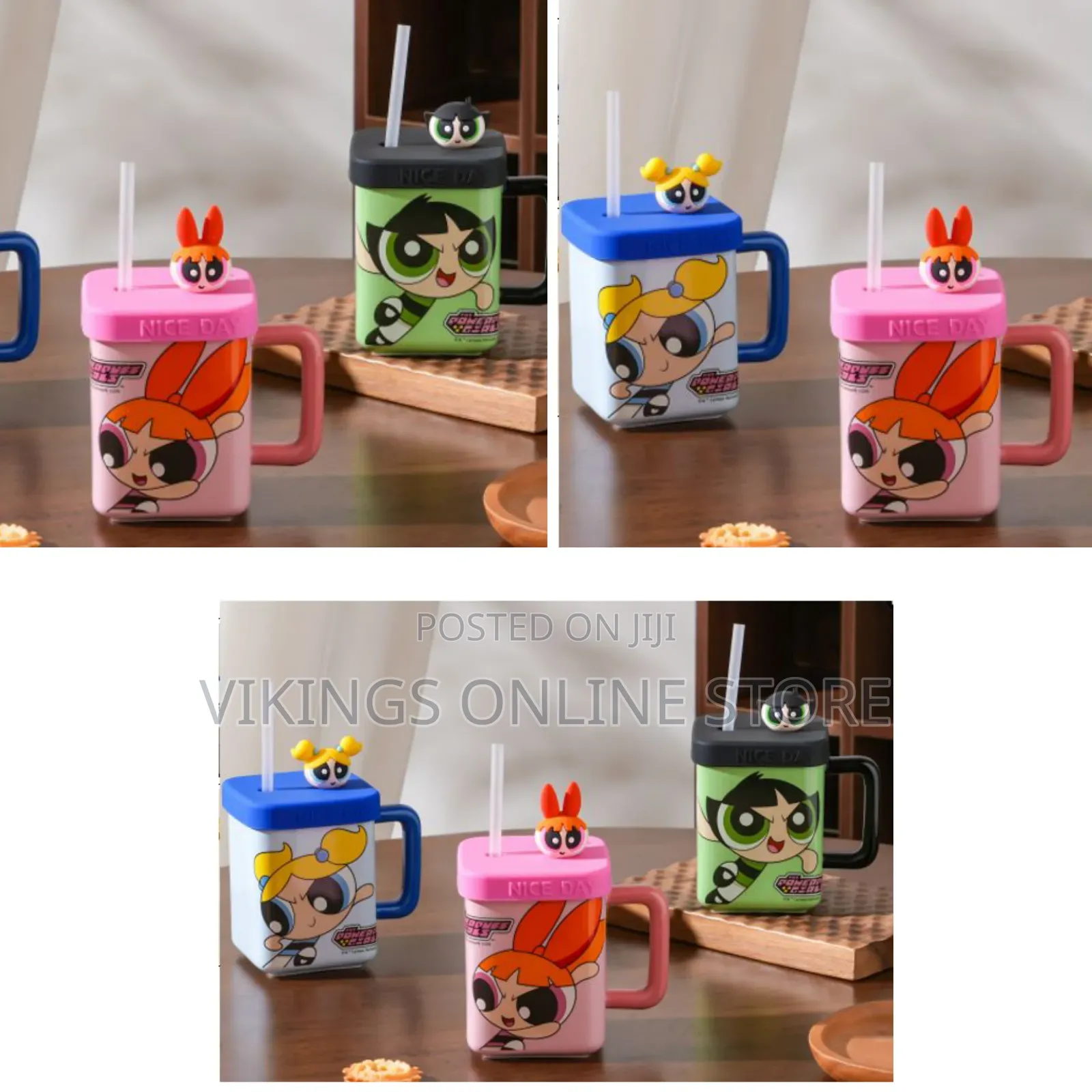 Power Puff Girls Character Cups