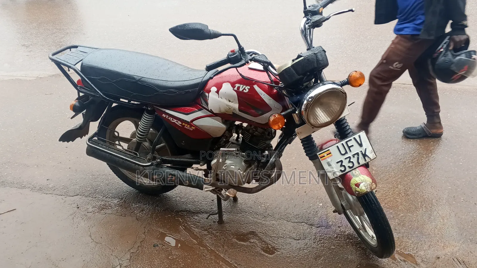 TVS HLX 125 2021 Red