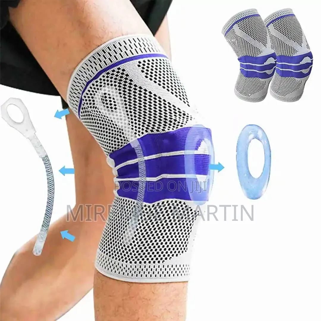 Silicone Compression Knee Support Brace Sleeve – For Knee Injuries,