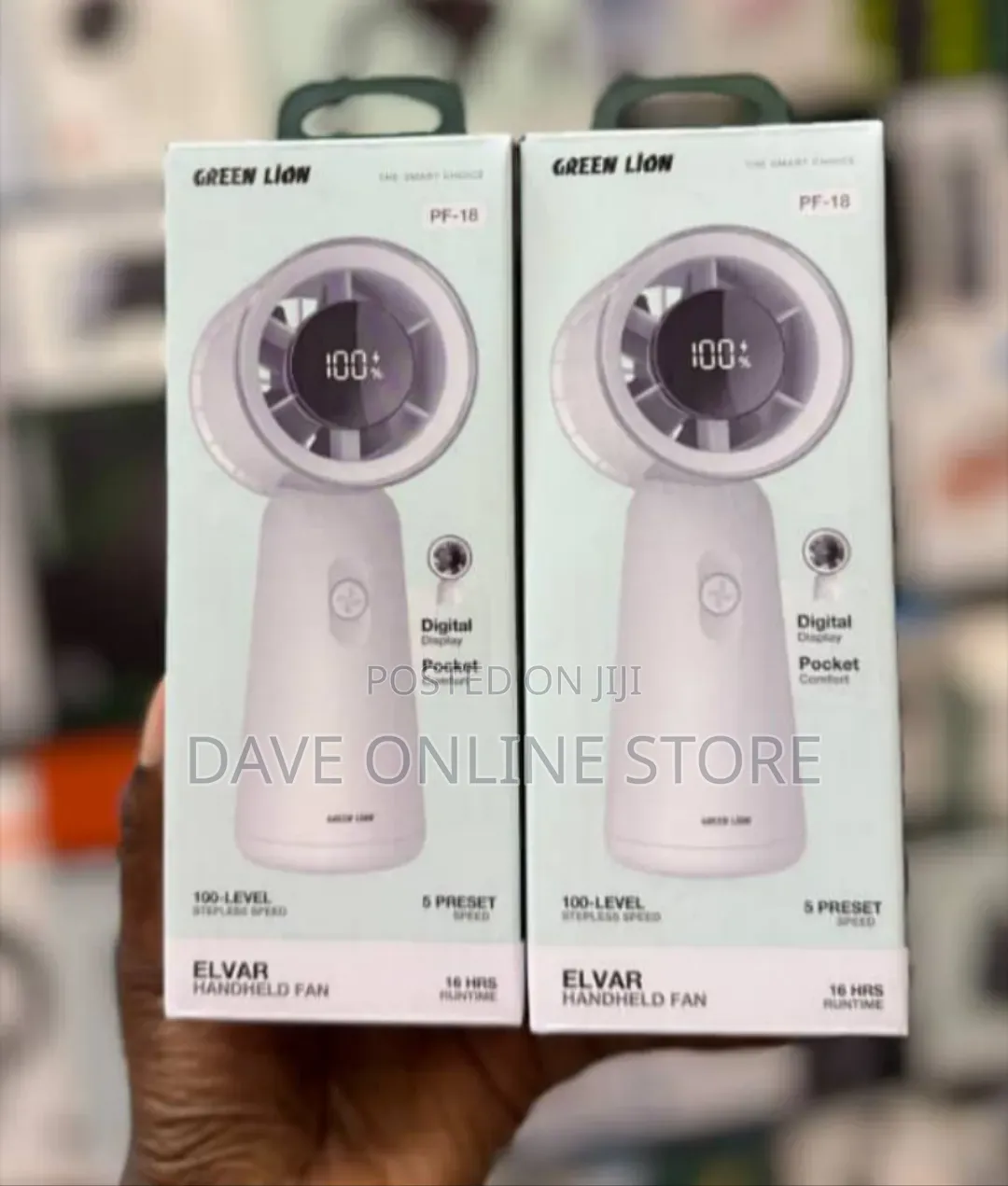 Green Lion Elvar Handheld Fan