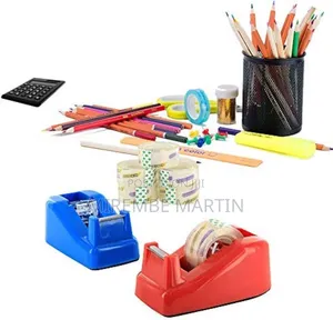 Mini 1" Core Desktop Tape Dispenser With Tape Refills Non-Slip Home