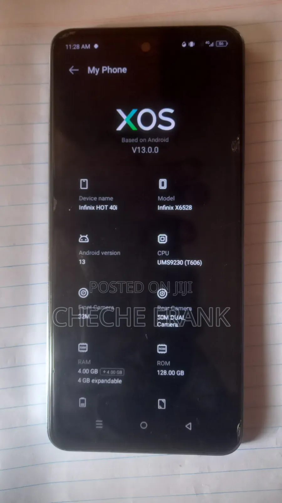 Infinix Hot 40i 128 GB Blue