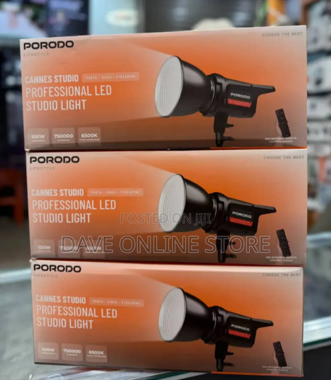 Porodo Lifestyle Cannes Studio 100W Professional LED Studio Light