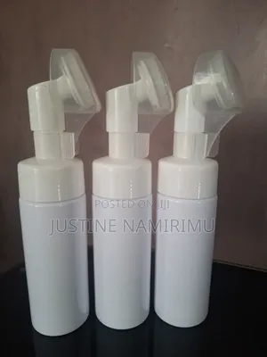 Face Cleanser Bottles With a Brush