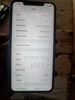 Apple iPhone 11 Pro Max 256 GB Gray