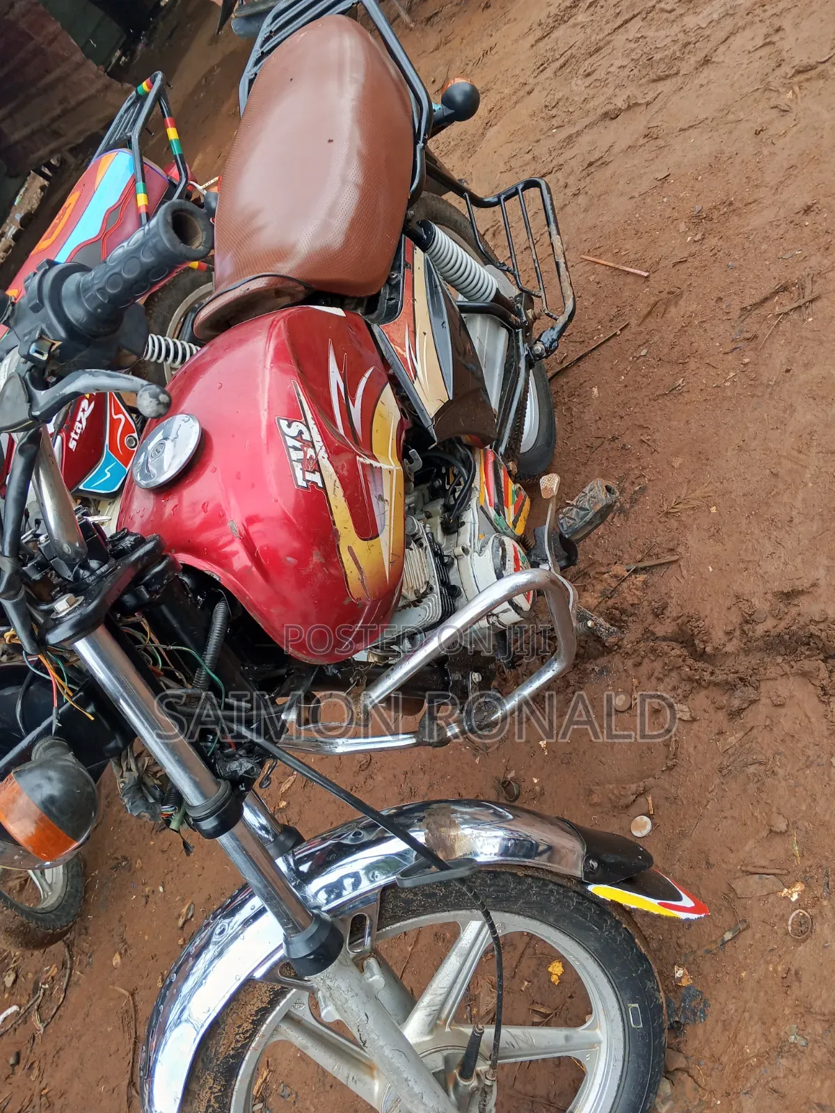 TVS XL 100 2019 Red