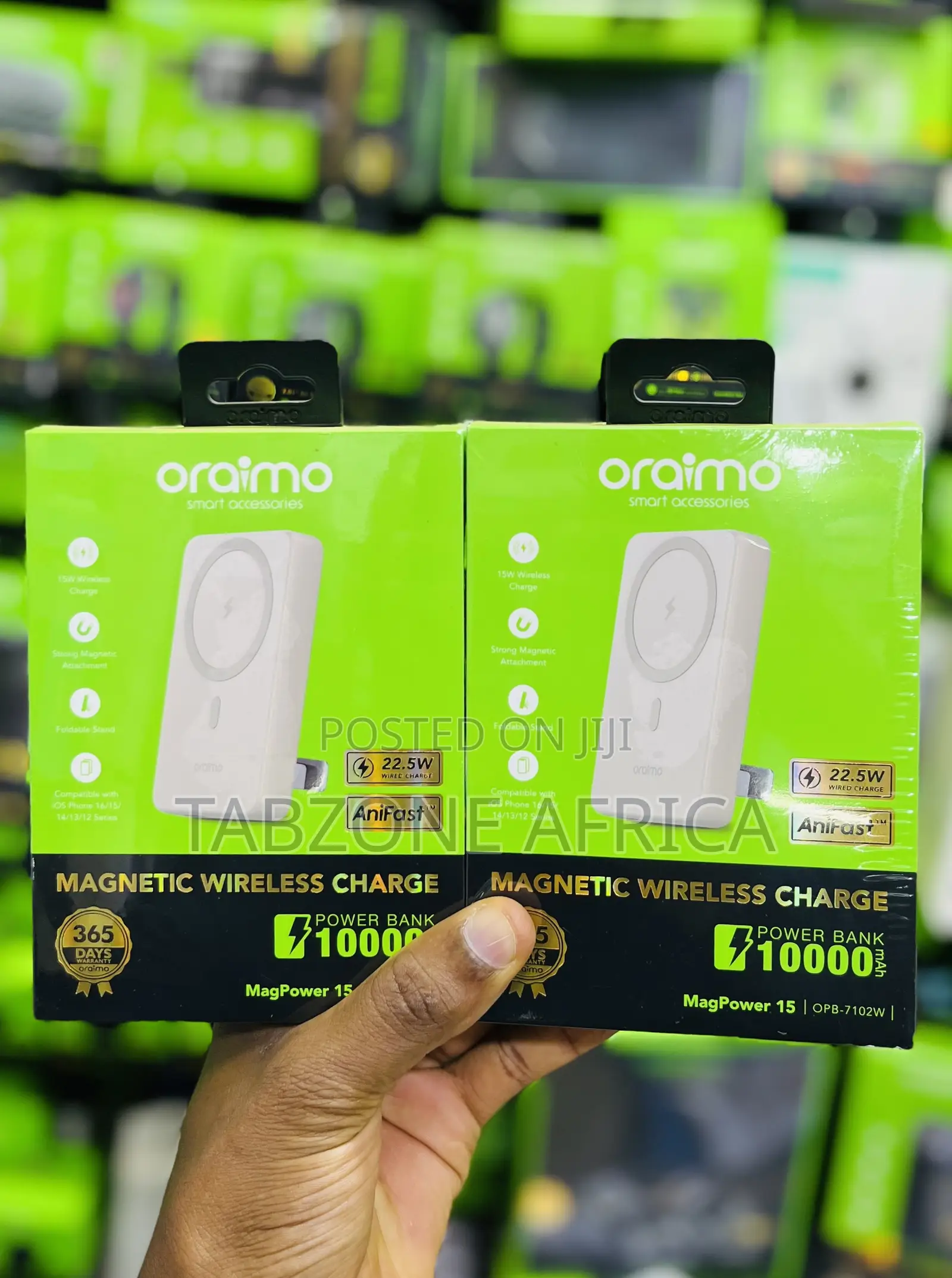 Oraimo MagPower 15 OPB-7102W 10000mAh Magnetic Wireless Power Bank