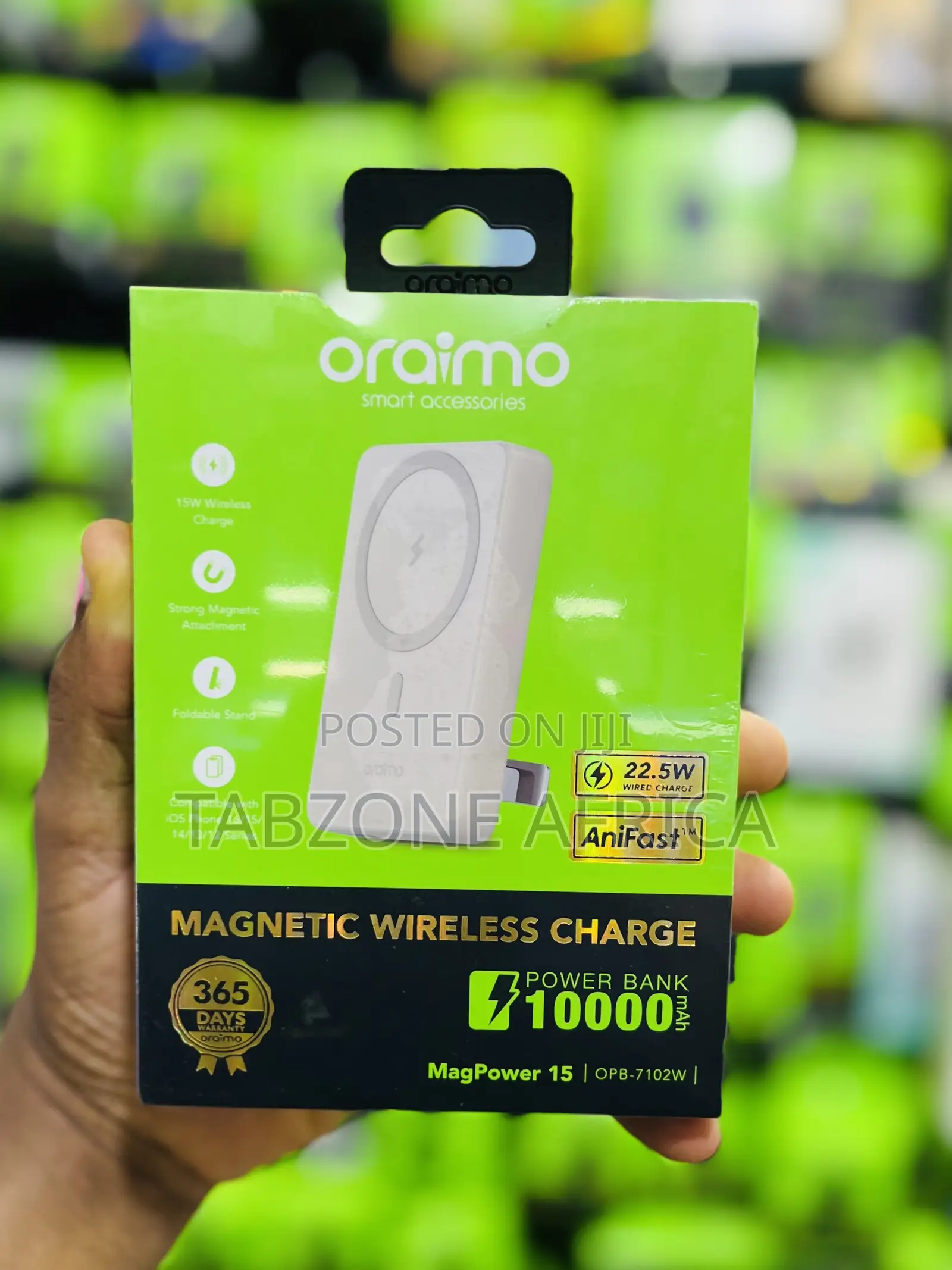 Oraimo MagPower 15 OPB-7102W 10000mAh Magnetic Wireless Power Bank