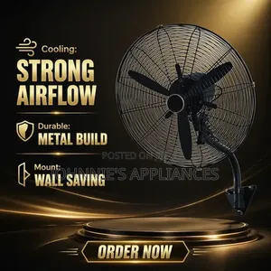 30inch Wall-Mounted Industrial Electric Fan – 3-Blade