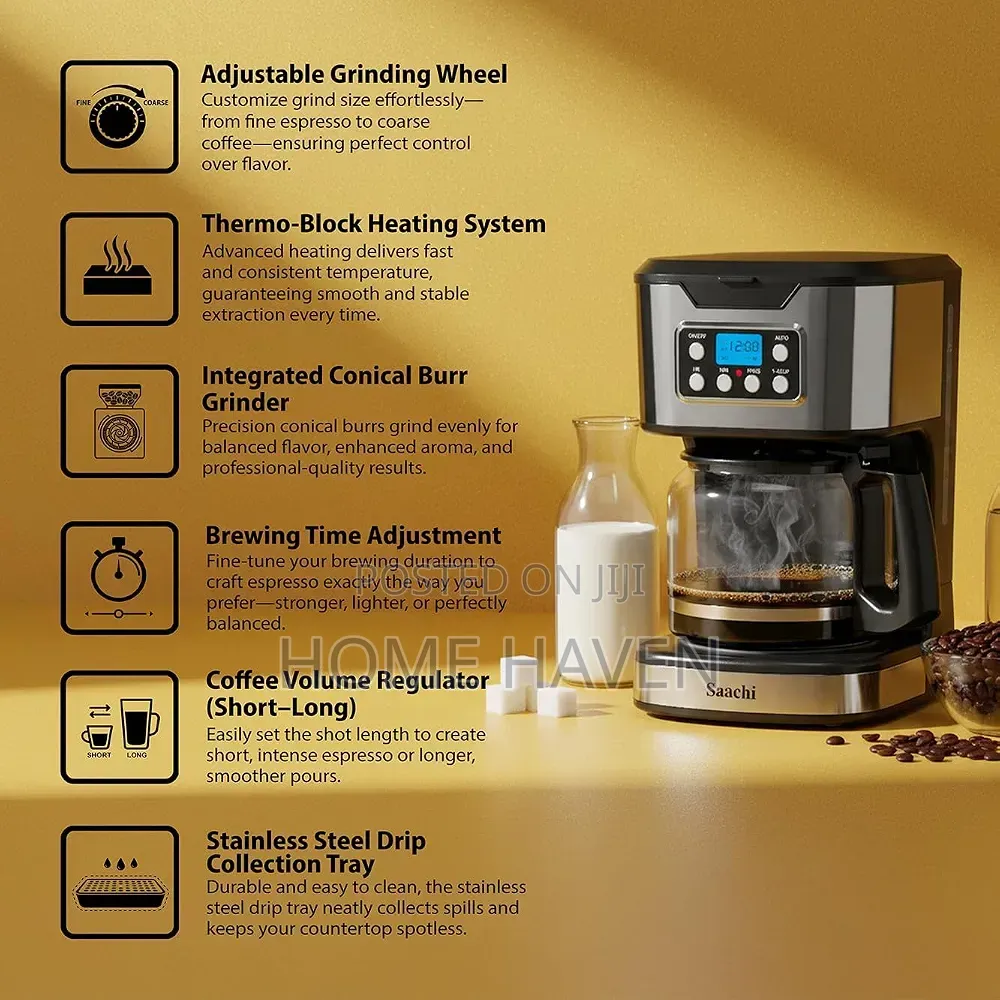 1.8L Gladd Jar Saachi Drip Coffee Maker