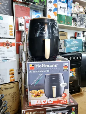 Hoffmans 6Ltr Touch Screen Digital Air Fryer HM-6018, a Black
