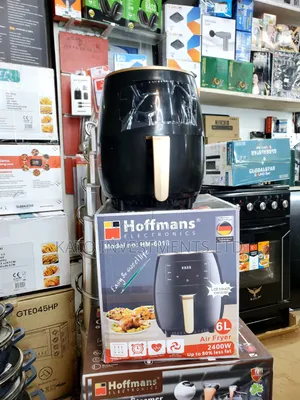 Hoffmans 6Ltr Touch Screen Digital Air Fryer HM-6018, a Black