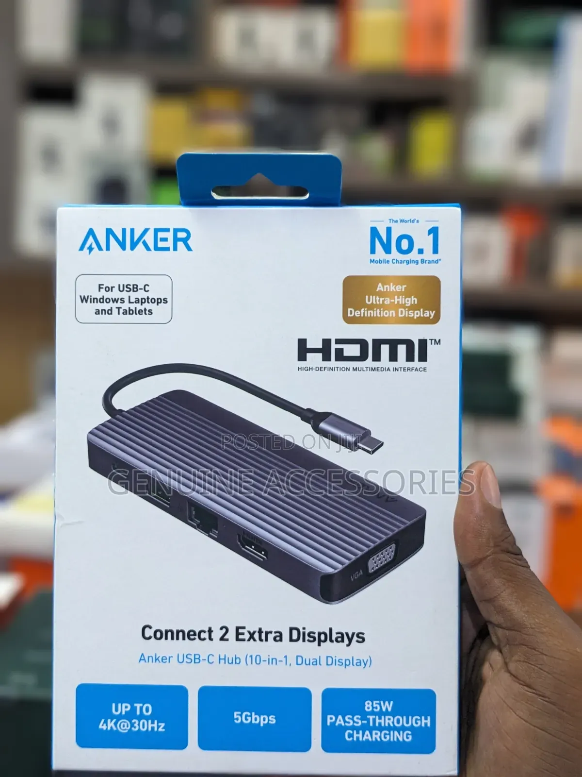 Anker Type C Hub 10in1, Dual Hdmi Display USB C Hub, 1080p Vga