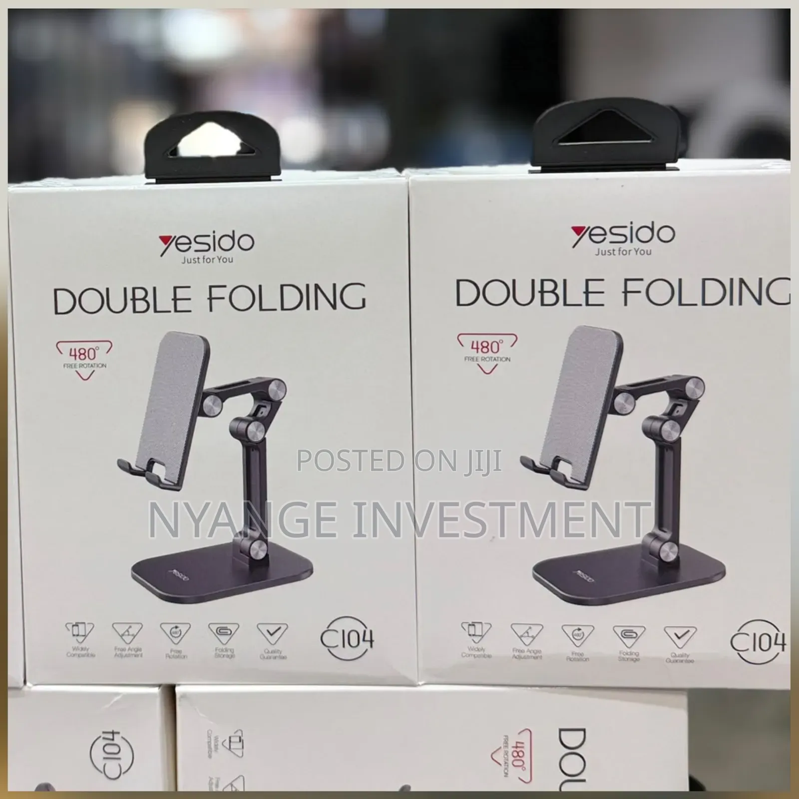 Yesido C104 Double Folding Desktop Phone Stand.