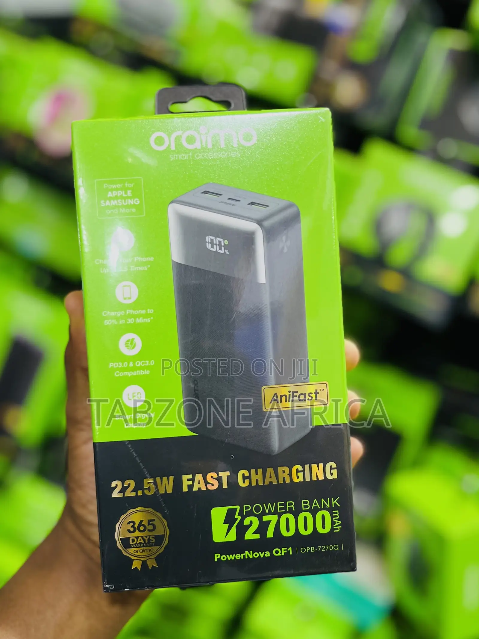 Oraimo PowerNova QF1 27000mAh 22.5W Power Bank
