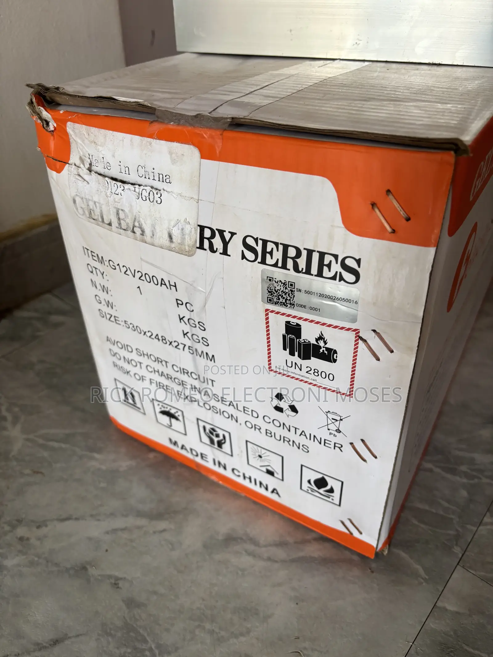 200ah 12v Gel Battery