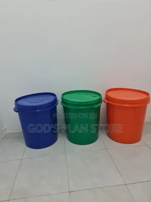 40-Litres Green Plastic Buckets Plastic Buckets