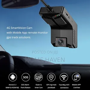 4G Dual Lens Car Dash Cam With GPS Tracker