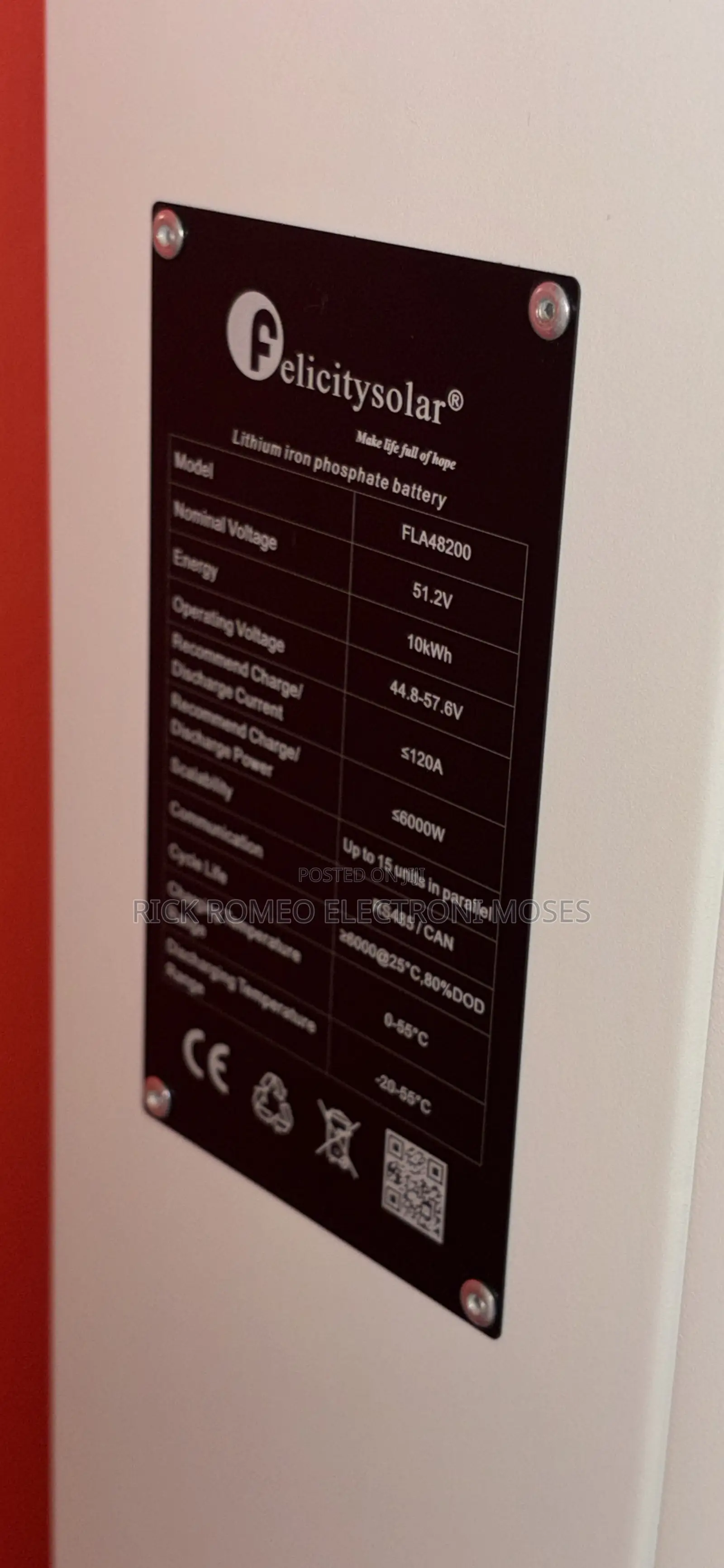 200ah 51.2v 10kwh 48v Lithium Ion Battery